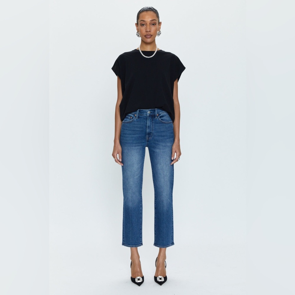 Pistola high-rise Charlie Straight Jean in Augustus Wash size 26